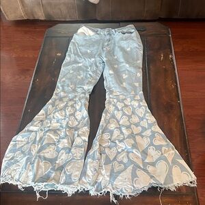 SHEIN Sky Blue Casual Jeans